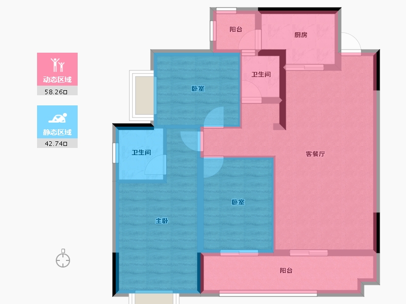 广西壮族自治区-崇左市-幸福文汇园-119.50-户型库-动静分区