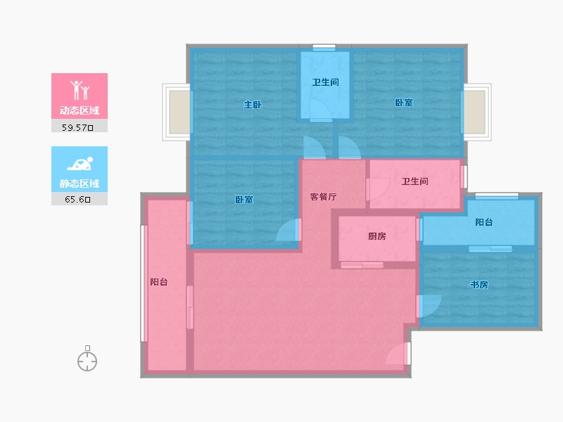 广西壮族自治区-南宁市-新新小区-108.00-户型库-动静分区