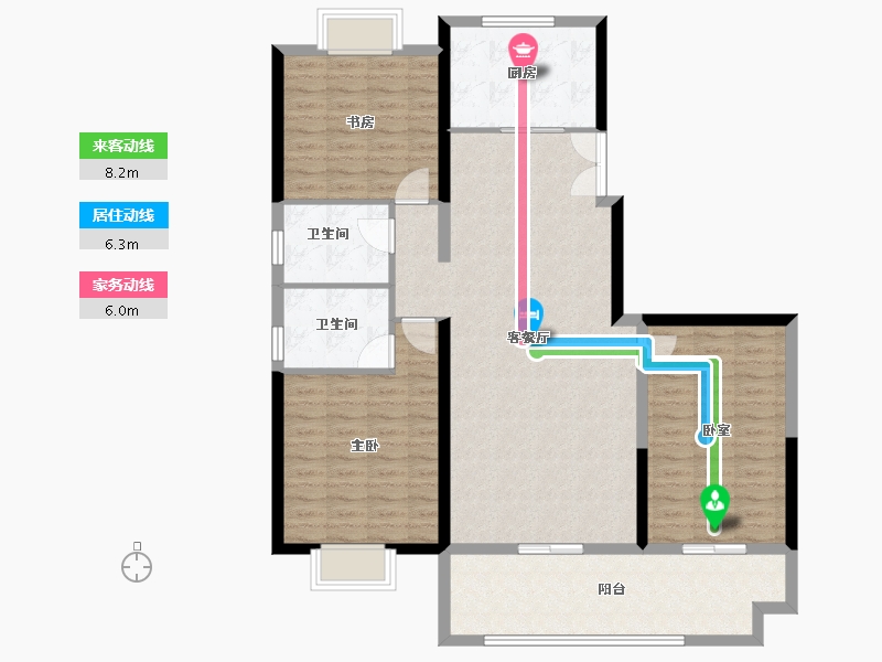 河南省-安阳市-美好生活家园二期-120.00-户型库-动静线