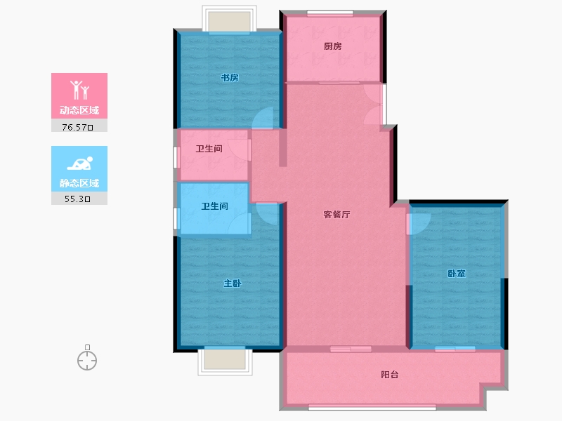 河南省-安阳市-美好生活家园二期-120.00-户型库-动静分区