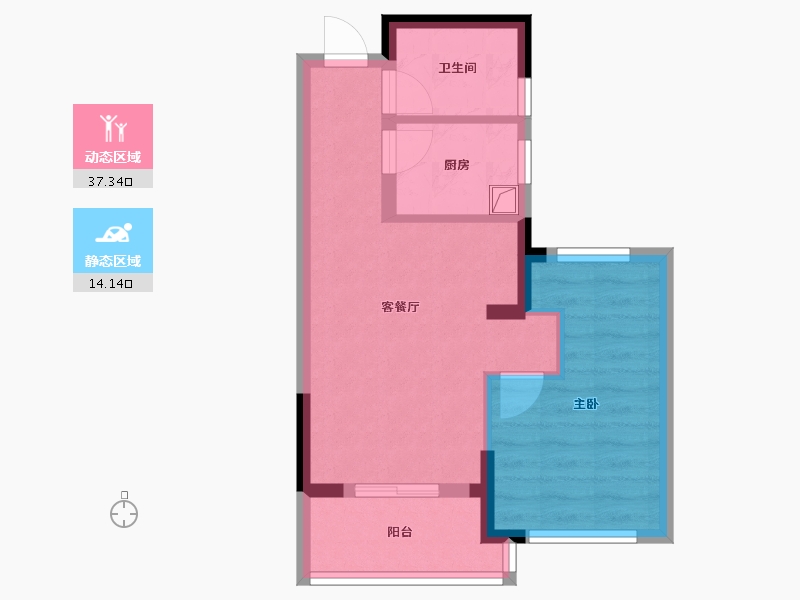 浙江省-湖州市-青荟里-45.07-户型库-动静分区