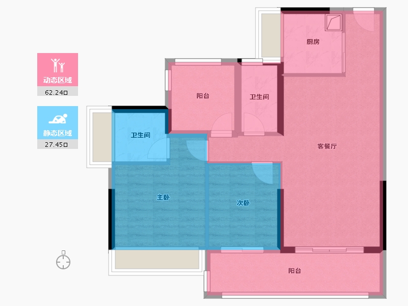 广东省-中山市-中兴智慧城懿禧府-79.99-户型库-动静分区