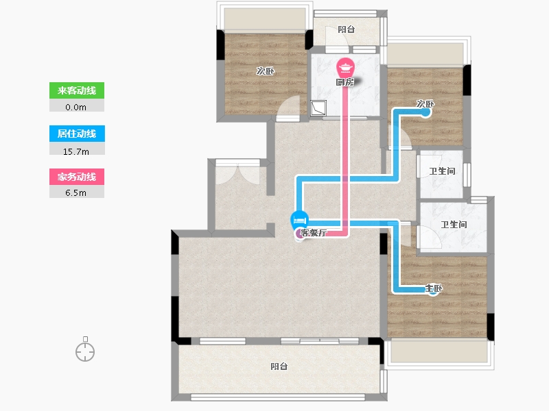 湖北省-荆门市-长宁书院-94.55-户型库-动静线