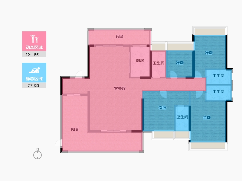 广东省-汕尾市-名晟花园-184.15-户型库-动静分区