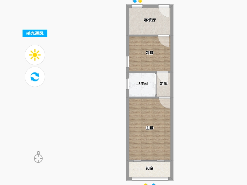 上海-上海市-二纺新工房小区-45.68-户型库-采光通风