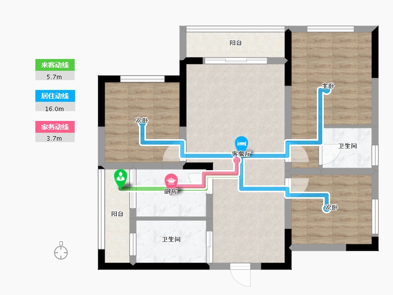 四川省-绵阳市-东方明珠-96.86-户型库-动静线