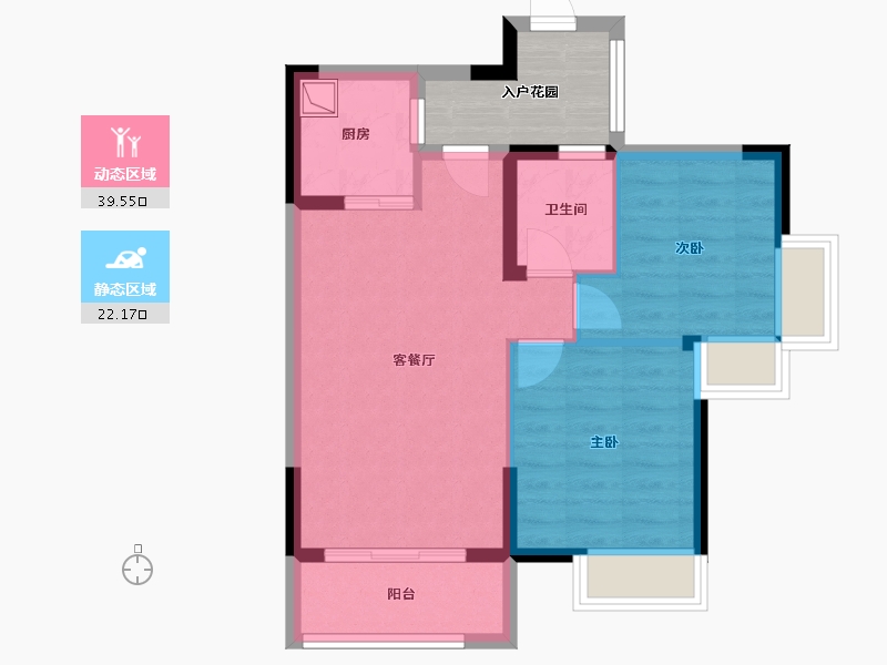 四川省-成都市-润弘丽都-60.01-户型库-动静分区