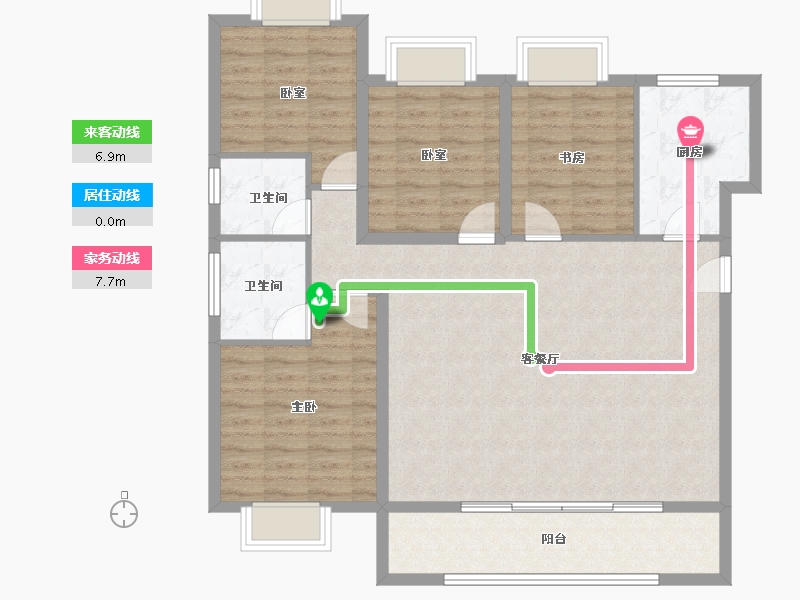 湖北省-武汉市-金辉江樾云著-112.00-户型库-动静线