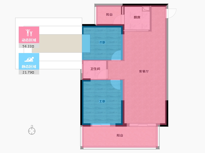 广西壮族自治区-南宁市-文化大院-70.00-户型库-动静分区