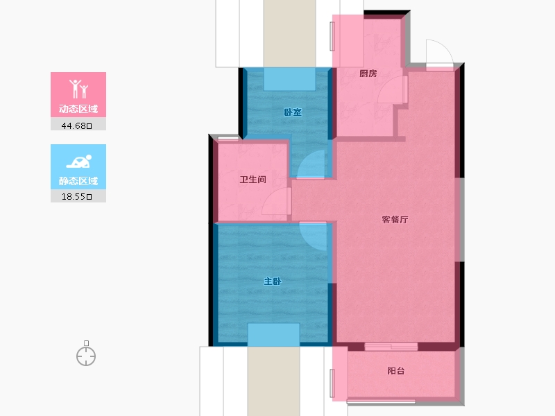 上海-上海市-俊灿星城-56.00-户型库-动静分区