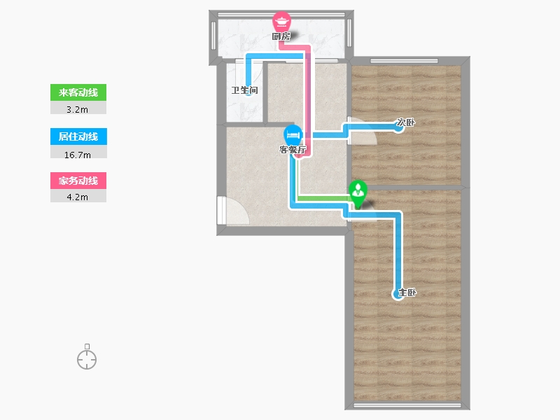 四川省-成都市-庆光小区-55.03-户型库-动静线