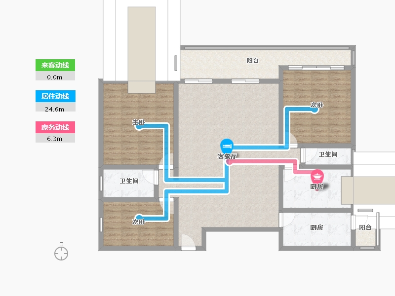 广东省-肇庆市-泰湖新城-128.80-户型库-动静线