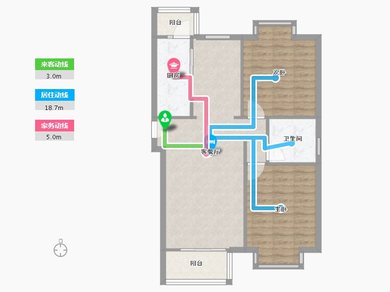 河北省-廊坊市-美林湾-77.00-户型库-动静线