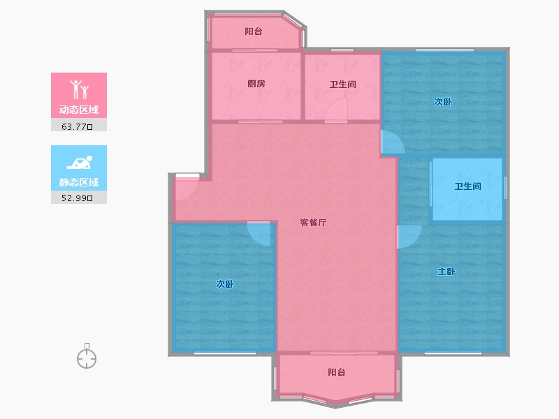 上海-上海市-上河苑-103.00-户型库-动静分区