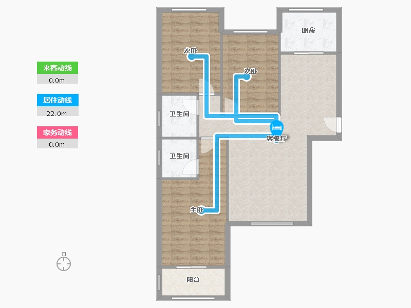 河南省-洛阳市-凌宇犀地-二期-97.89-户型库-动静线