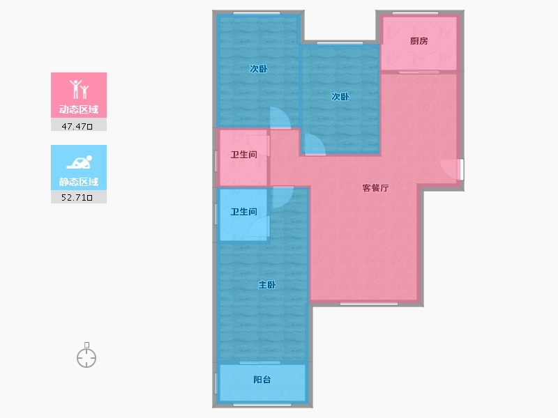 河南省-洛阳市-凌宇犀地-二期-97.89-户型库-动静分区