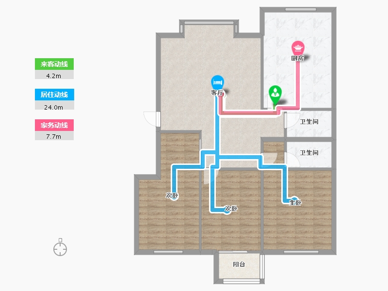 河北省-沧州市-天成首府-125.00-户型库-动静线