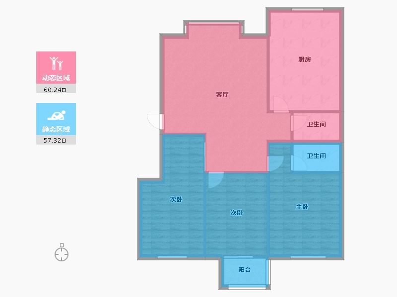 河北省-沧州市-天成首府-125.00-户型库-动静分区