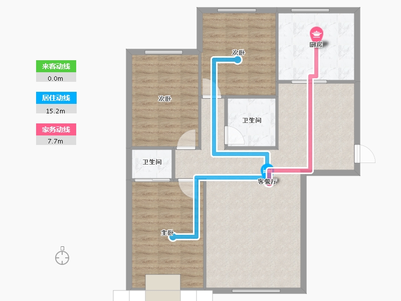 甘肃省-白银市-万盛银时代南区-102.00-户型库-动静线