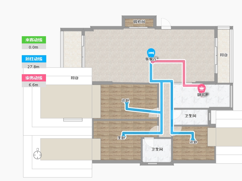 广东省-汕头市-璟珑湾-119.74-户型库-动静线