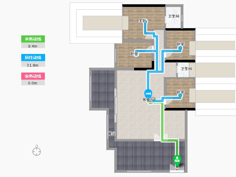 四川省-宜宾市-丽雅九里长江-92.00-户型库-动静线