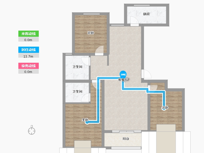 河北省-石家庄市-安定御园-93.92-户型库-动静线