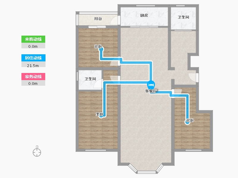 新疆维吾尔自治区-塔城地区-汇源公园畔小区-124.00-户型库-动静线