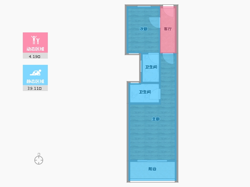 上海-上海市-东园二村-41.64-户型库-动静分区