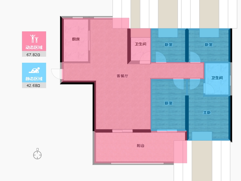 江西省-赣州市-源和君悦湾-102.21-户型库-动静分区