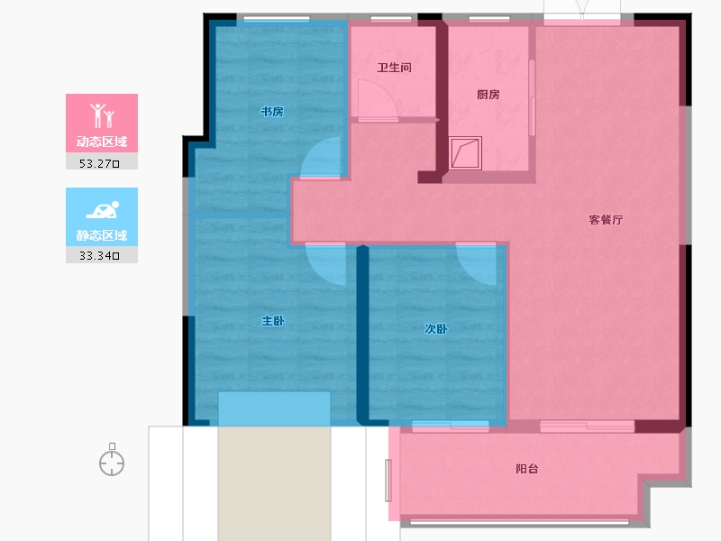 江苏省-淮安市-水沐韶华-77.60-户型库-动静分区