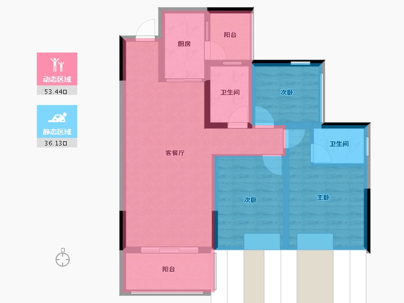 四川省-成都市-御澜山-78.40-户型库-动静分区