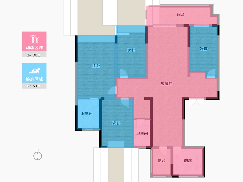 河南省-周口市-广商桃李春风-136.00-户型库-动静分区