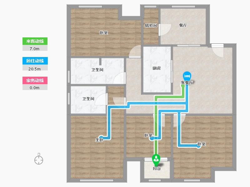 天津-天津市-学畔馨园西区-107.20-户型库-动静线