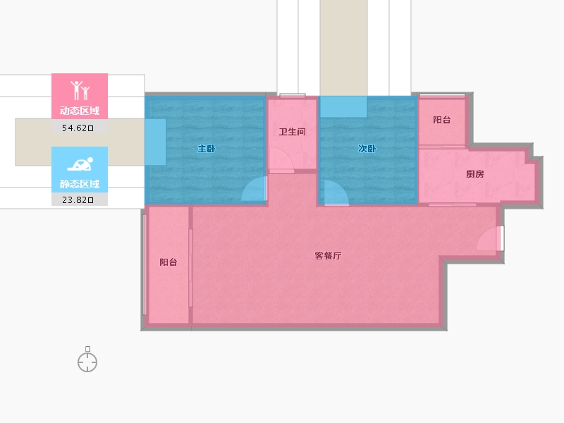 广东省-东莞市-沙田东港城-75.20-户型库-动静分区