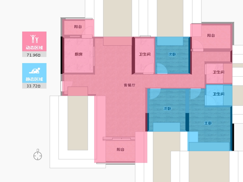 广东省-清远市-江湾雅居-120.00-户型库-动静分区