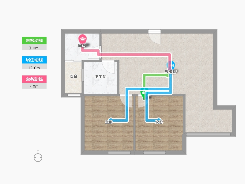 广东省-深圳市-天源大厦-66.00-户型库-动静线