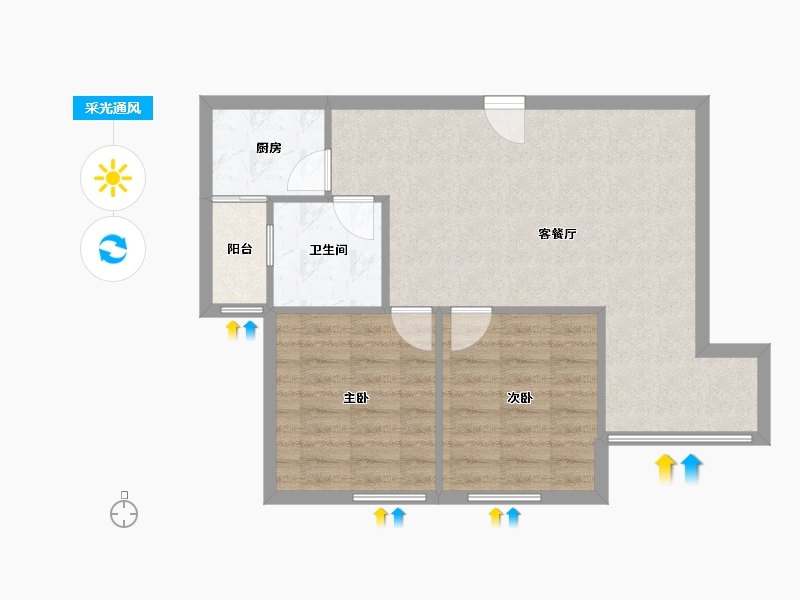 广东省-深圳市-天源大厦-66.00-户型库-采光通风