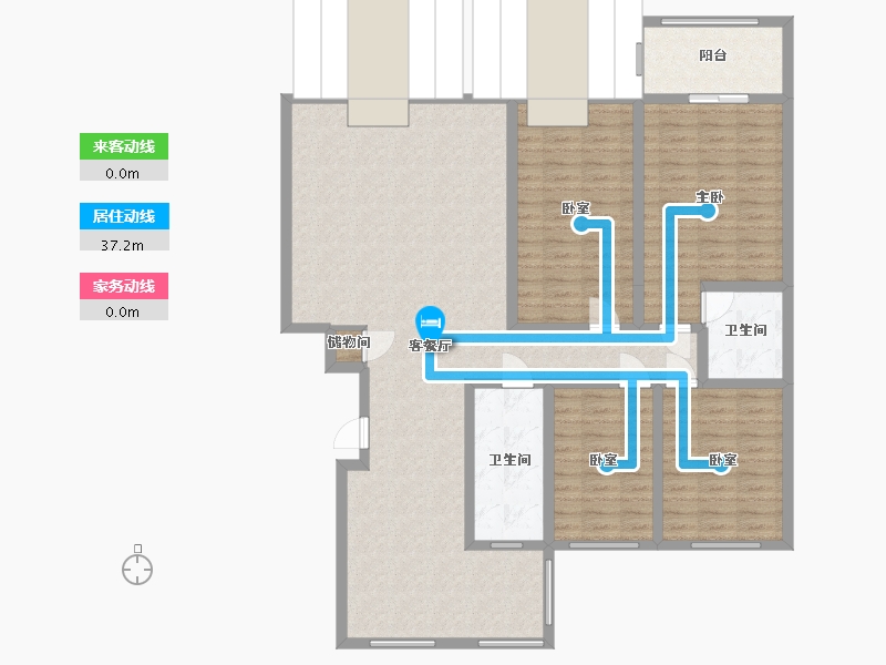 河南省-洛阳市-湖滨苑-144.00-户型库-动静线