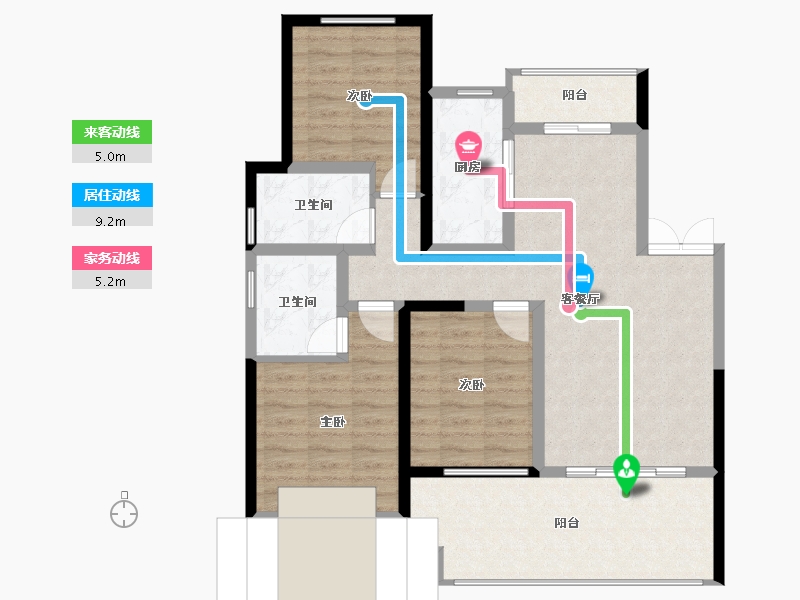 湖北省-十堰市-新时代江屿城-120.18-户型库-动静线