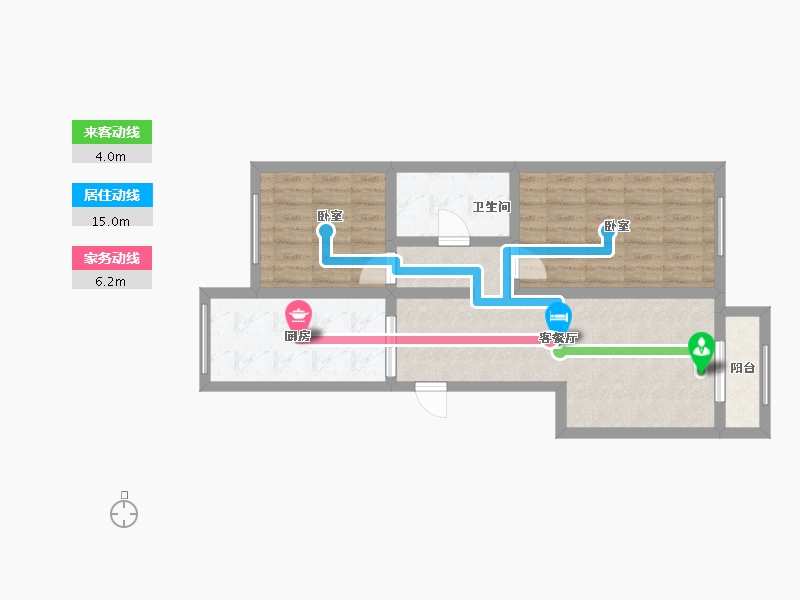 河北省-唐山市-景泰翰林-西区-75.00-户型库-动静线