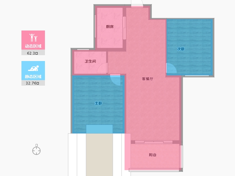 山东省-济宁市-东方学府-86.74-户型库-动静分区