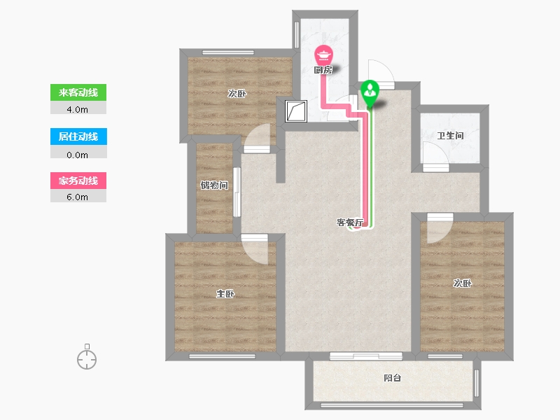 河北省-邢台市-传世福邸-83.20-户型库-动静线