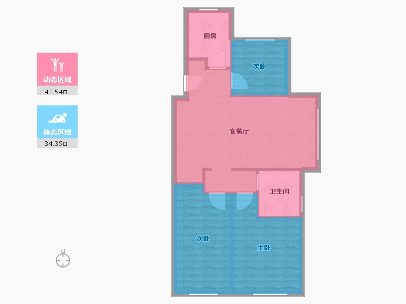 山东省-青岛市-中海临安府-71.29-户型库-动静分区