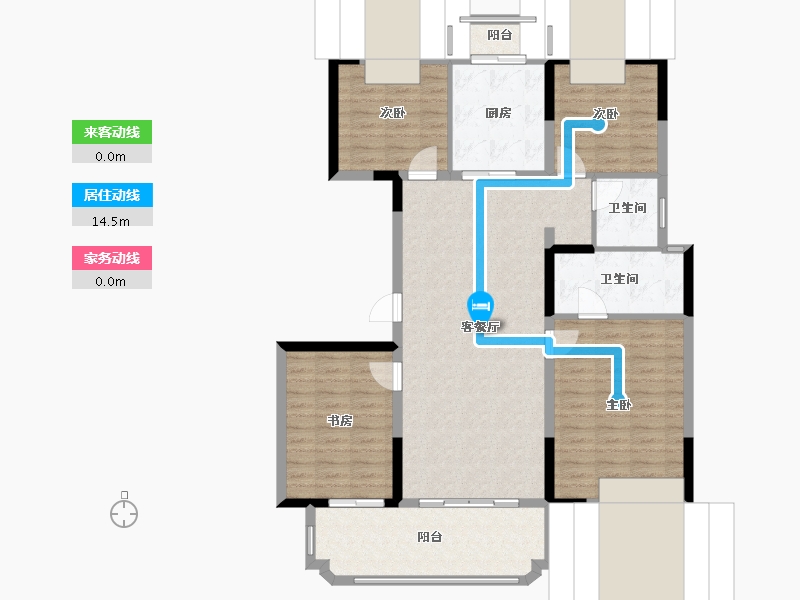 河南省-新乡市-东辉理想城-119.30-户型库-动静线