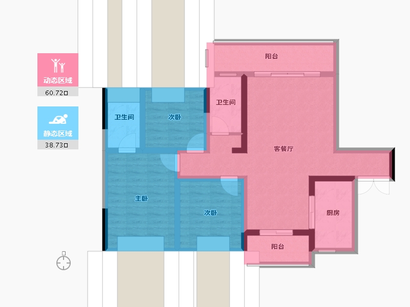 贵州省-六盘水市-山水华府-95.00-户型库-动静分区