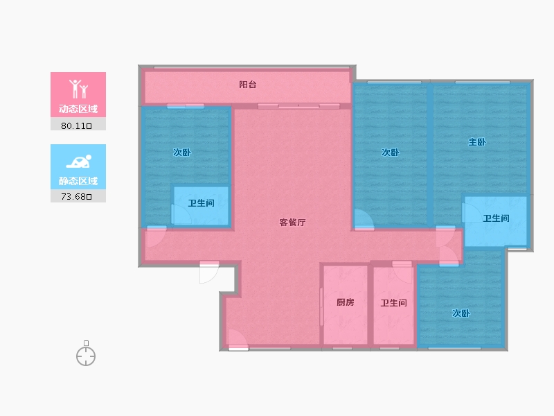 河北省-衡水市-君悦府-138.40-户型库-动静分区