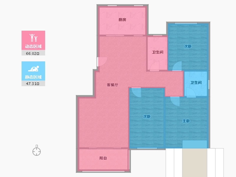 湖北省-武汉市-中央名都-103.20-户型库-动静分区