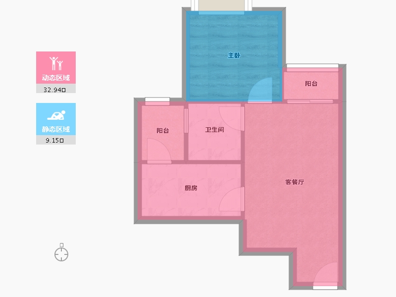 四川省-成都市-高碑瑞苑-37.14-户型库-动静分区