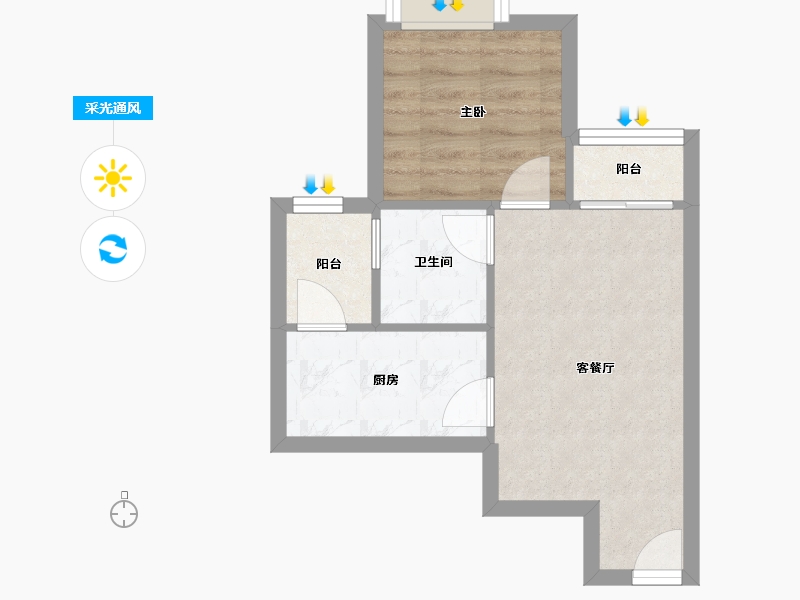 四川省-成都市-高碑瑞苑-37.14-户型库-采光通风