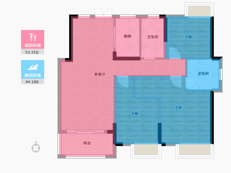 江西省-赣州市-居然大观-91.25-户型库-动静分区